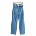 LaPose Fashion - Aariya Straight Jeans - Casual Pants, Denim Pants, High Waist Pants, Jeans, Loose Jeans, Loose Pants, Mom Jeans, Oversize Pa