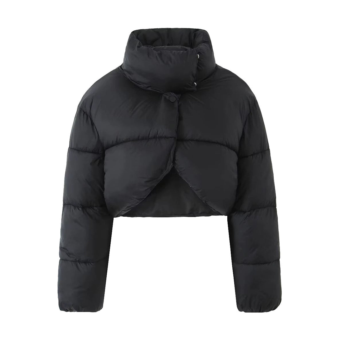 LaPose Fashion - Akser Puffer Crop Jacket - Bomber Jacket, Coats & Jackets, Crop Jackets, Jackets, Puffer Jacket, Winter Edit