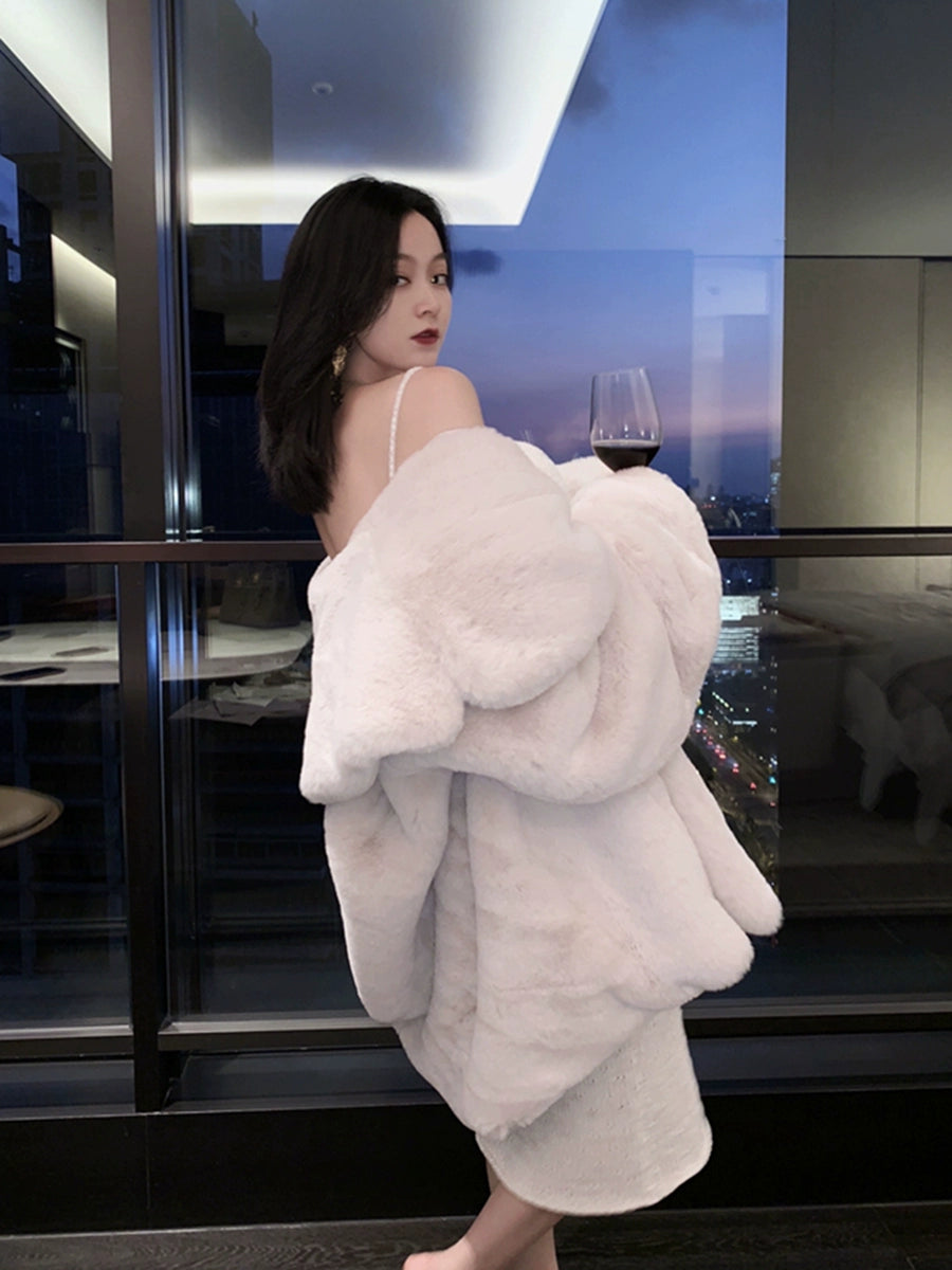 LaPose Fashion - Aliani Oversize Soft Midi Coat - Coats, Coats & Jackets, Fur Coats, Winter Edit, Wool Coats