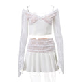 LaPose Fashion - Alice Lace Skirt Set - Matching Sets, Outfit Sets, Sets, Skirt Set, Two Piece Sets