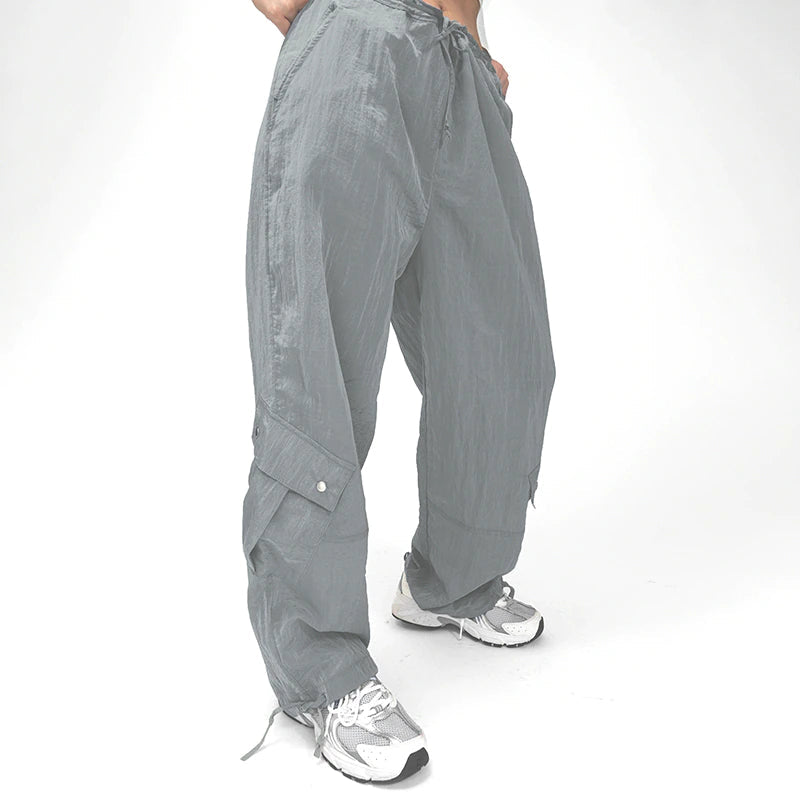 LaPose Fashion - Anais Loose Sweatpants - Baggy Pants, Bottoms, Cargo Pants, Casual Pants, Loose Pants, Mid Waist Pants, Oversize Pants, Pants