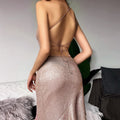 LaPose Fashion - Ani Glitter Mini Dress - ALS, Backless Dresses, Bodycon Dresses, Club Dresses, Dresses, Elegant Dresses, Embellished Dresses,