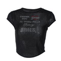 LaPose Fashion - Aries Letter Print T-Shirt - Basic Tops, Letter Print Tops, Sexy Tops, Short Sleeve Tops, Sleeveless Tops, Tank Tops, Tops