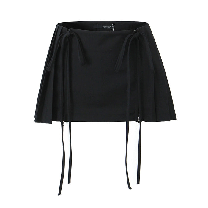 LaPose Fashion - Arilyn Pleated Mini Skirt - A-Line Skirts, College Skirts, Mini Skirts, Pleated Skirt, Pleated Skirts, Ruffle Skirts, Short Skir