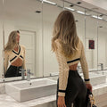 LaPose Fashion - Arlena Twist Sweater - Asymmetric Tops, Autumn Clothes, Clothing, Crop Tops, Elegant Tops, Fall Clothes, Fall-Winter 23, Fa