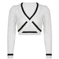 LaPose Fashion - Arlena Twist Sweater - Asymmetric Tops, Autumn Clothes, Clothing, Crop Tops, Elegant Tops, Fall Clothes, Fall-Winter 23, Fa