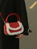 LaPose Fashion - Ashely Faux Wool Handbag - Accesories, Handbags