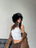 LaPose Fashion - Bani Faux Fur Bucket Hat - Accesories, Hats, Puffer Hats, Video, Winter Edit