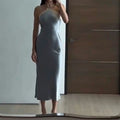 LaPose Fashion - Baylie Satin Midi Dress - Dresses, Elegant Dresses, Formal Dresses, Maxi Dresses, Party & Coctail Dresses, Sexy Dresses, Slim 