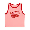 LaPose Fashion - Berry Sweet Top - Clothing, Crop Top, Crop Tops, Letter Print Tops, Printed Tops, Sleeveless Tops, Tank Tops, Tops
