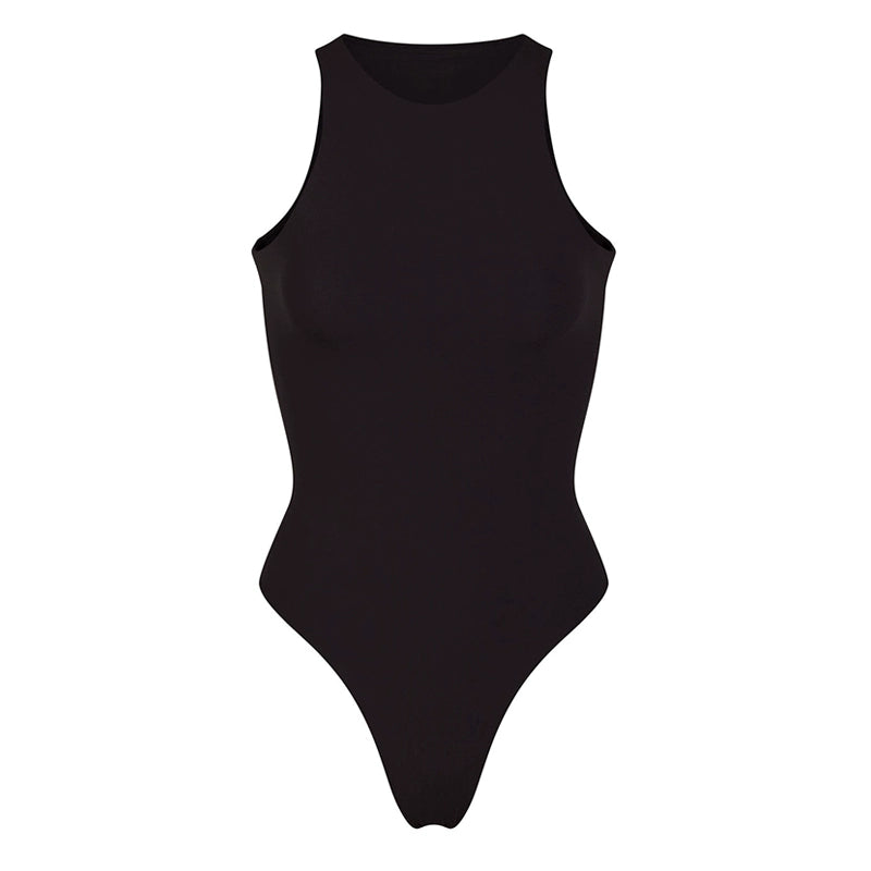 LaPose Fashion - Bryley Sleeveless Bodysuit - Asymmetric Tops, Backless Tops, Base Layers, Basic Tops, Bodysuits, Cut-Out Tops, Sleeveless Tops, T