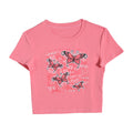 LaPose Fashion - Butterfly T-Shirt - Basic Tops, Clothing, Short Sleeve Top, Short Sleeve Tops, Summer Clothes, Tops