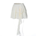 LaPose Fashion - Caeli Ruffled Cardigan & Skirt Set - A-Line Skirts, Cardigan Tops, Casual Sets, Elegant Tops, Fairy Skirts, Fairy Tops, Irregular Tops, K