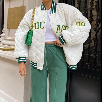 LaPose Fashion - Chicago Oversize Baseball Jacket - Baseball Jacket, Bomber Jacket, Clothing, Coat, Jackets, New Arrival, Oversize Jacket, Tops