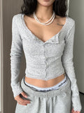 LaPose Fashion - Chyanne Long Sleeve Casual Top - Basic Tops, Casual Tops, Knitted Tops, Long Sleeve Tops, Tops