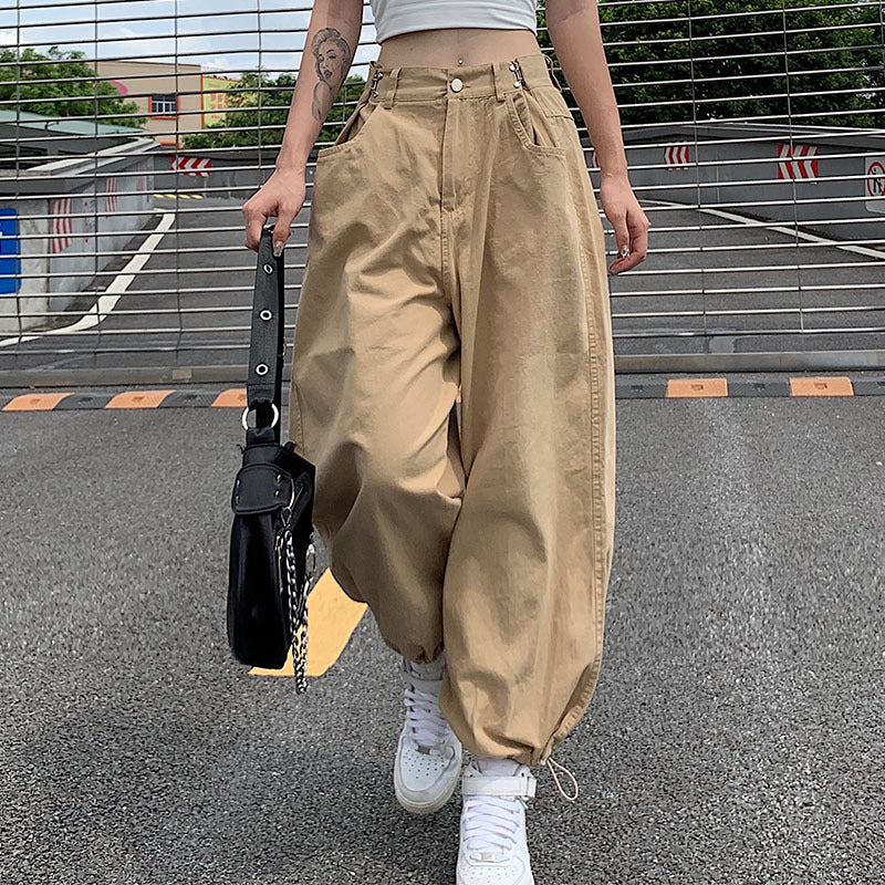 LaPose Fashion - Clara Baggy Trousers - Autumn Clothes, Baggy Pants, Bottoms, Cargo Pants, Casual Pants, Clean Girl, Clothing, Fall Clothes,