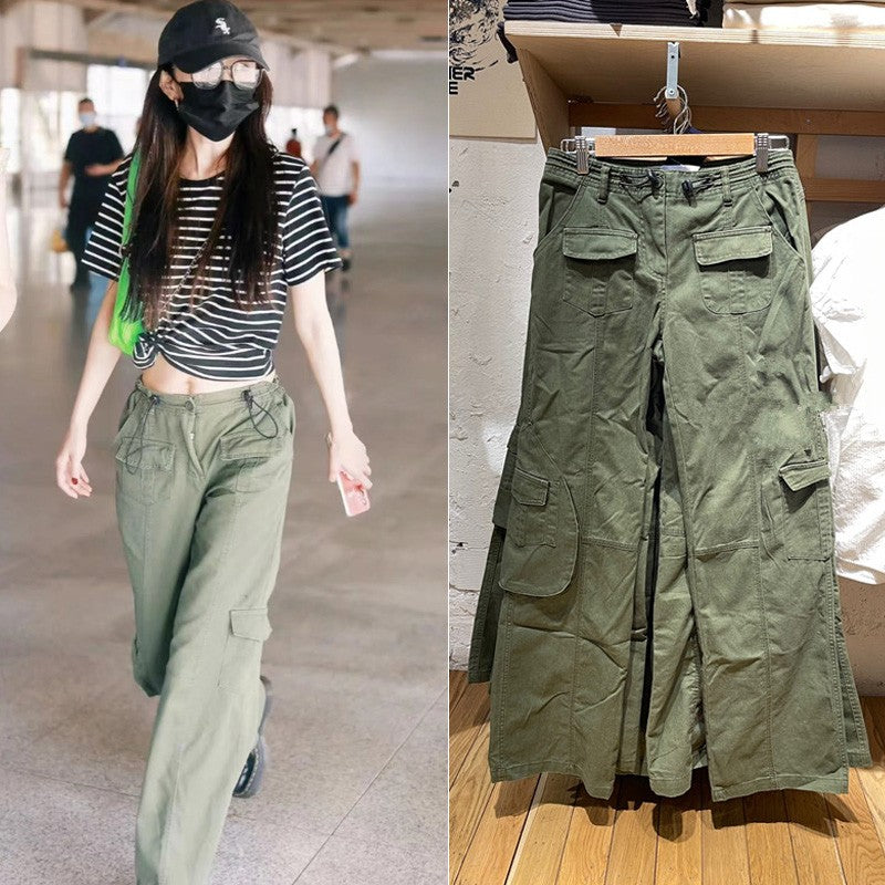 LaPose Fashion - Clary Low Waist Pants - Autumn Clothes, Baggy Pants, Bottoms, Cargo Pants, Casual Pants, Clean Girl, Clothing, Fall Clothes,