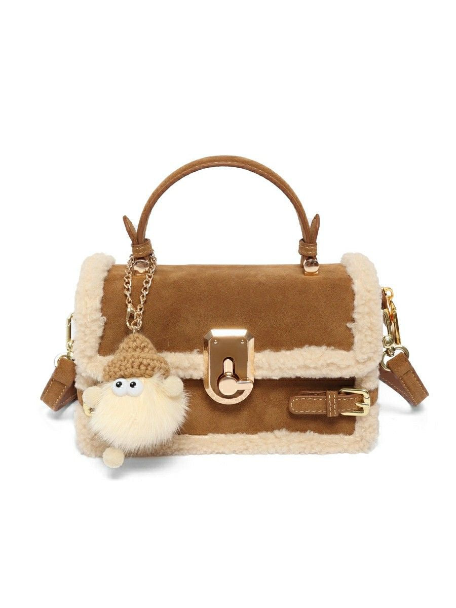 LaPose Fashion - Cohen Faux Fur Square Bag - Accesories, Bags, Handbags, Shoulder Bags, Winter Edit