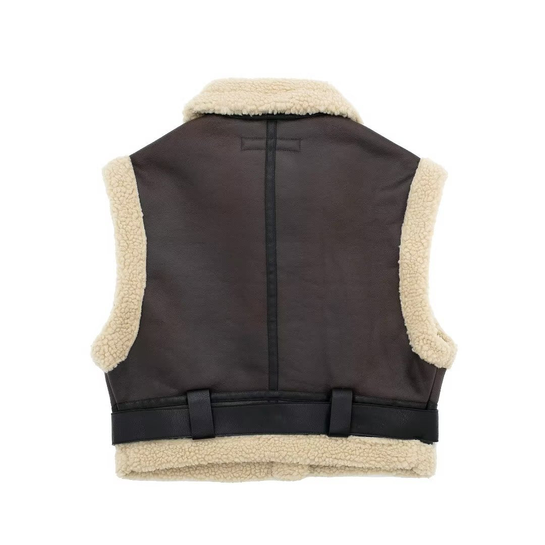 LaPose Fashion - Dailynn Sleeveless Vest Jacket - Coats & Jackets, Crop Jackets, Jackets, Puffer Jacket, Retro Jackets, Sleeveless Jackets, Winter Edi