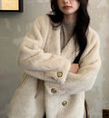 LaPose Fashion - Daleah Faux Fur Loose Coat - Coat, Coats, Coats & Jackets, Fur Coats, Winter Edit, Wool Coats