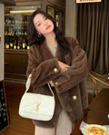 LaPose Fashion - Daleah Faux Fur Loose Coat - Coat, Coats, Coats & Jackets, Fur Coats, Winter Edit, Wool Coats