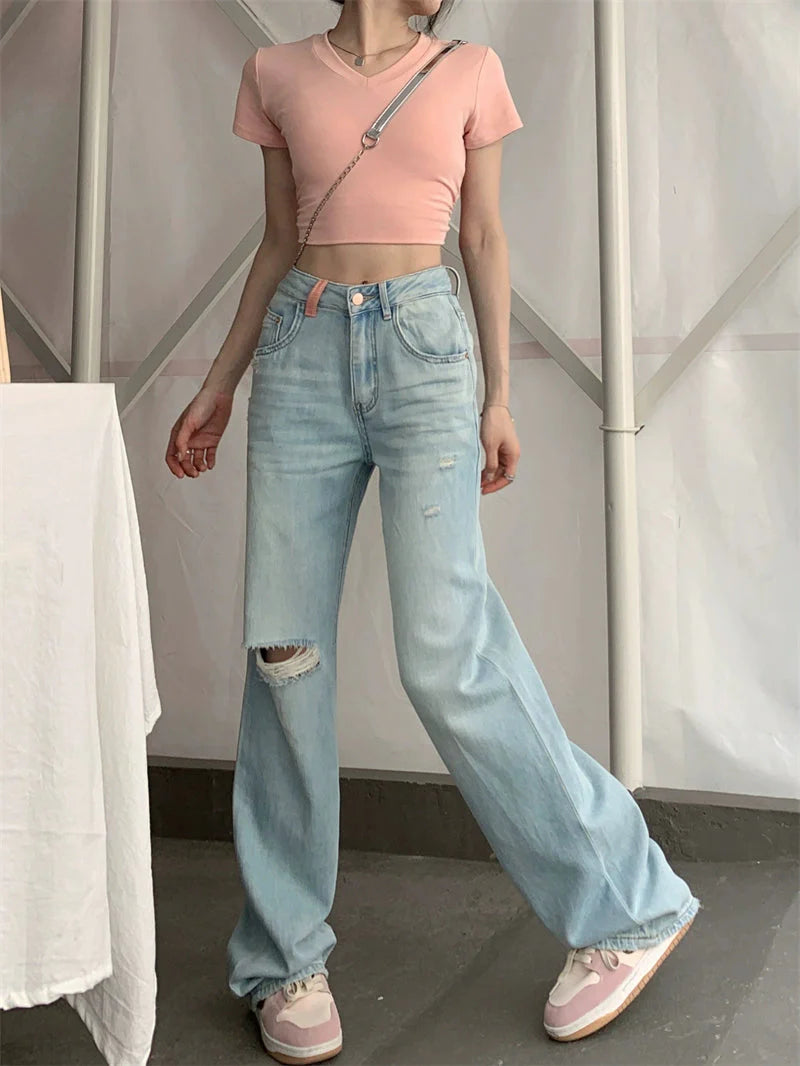 LaPose Fashion - Danika Loose Jeans - Baggy Pants, Denim Pants, Fall-Winter 23, High Waist Pants, Jeans, Loose Jeans, Loose Pants, Pants, 