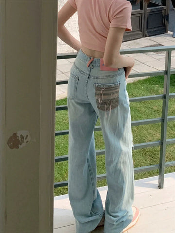 LaPose Fashion - Danika Loose Jeans - Baggy Pants, Denim Pants, Fall-Winter 23, High Waist Pants, Jeans, Loose Jeans, Loose Pants, Pants, 