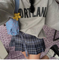LaPose Fashion - Danya Plaid Mini Skirt - A-Line Skirts, College Skirts, Mini Skirts, Pleated Skirt, Skirts, Vintage Skirts