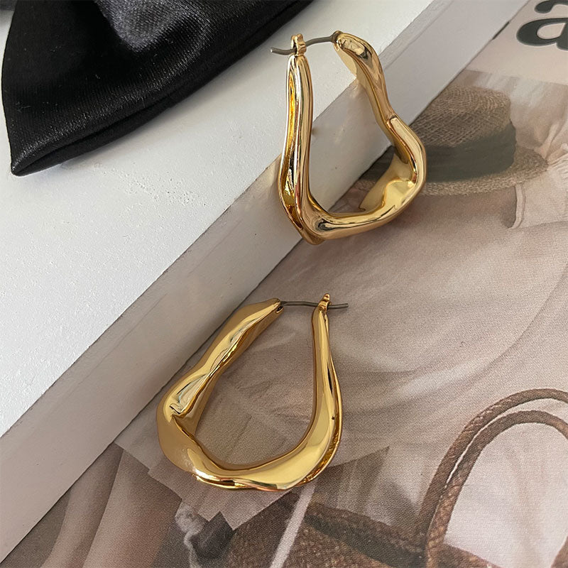 LaPose Fashion - Darely Earrings - Accesories, Earrings, Gold Pleated Accesories