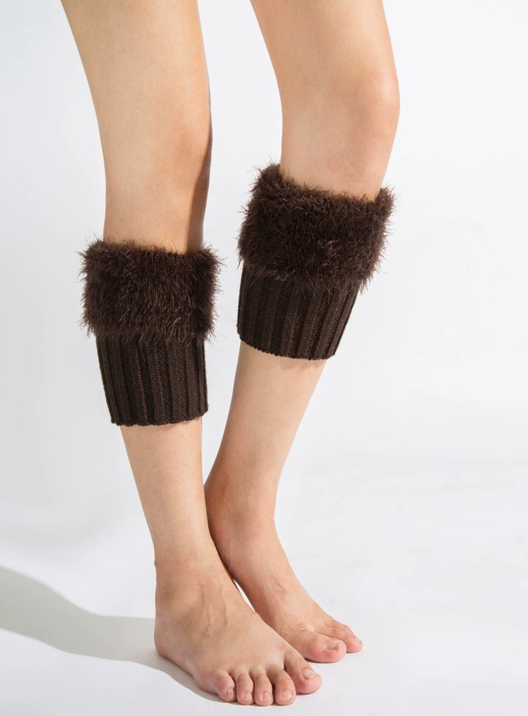 LaPose Fashion - Diana Fur Leg Warmer - Accesories, Leg Warmers, Socks, Winter Edit