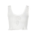 LaPose Fashion - Divine Lace Top - Clean Girl, Clothing, Crop Tops, Romantic Tops, Sleeveless Tops, Summer Clothes, Tops