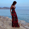 LaPose Fashion - Elana Maxi Dress - A-Line Dresses, Beach Dresses, Clothing, Dresses, Elegant Dresses, Maxi Dresses, Mesh Dresses, Off S