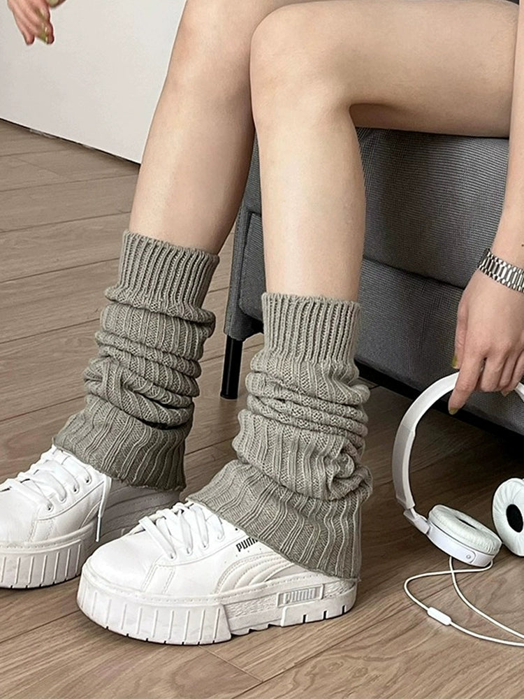 LaPose Fashion - Flared Knitted Leg Warmer - Accesories, Leg Warmers, Socks, Winter Edit