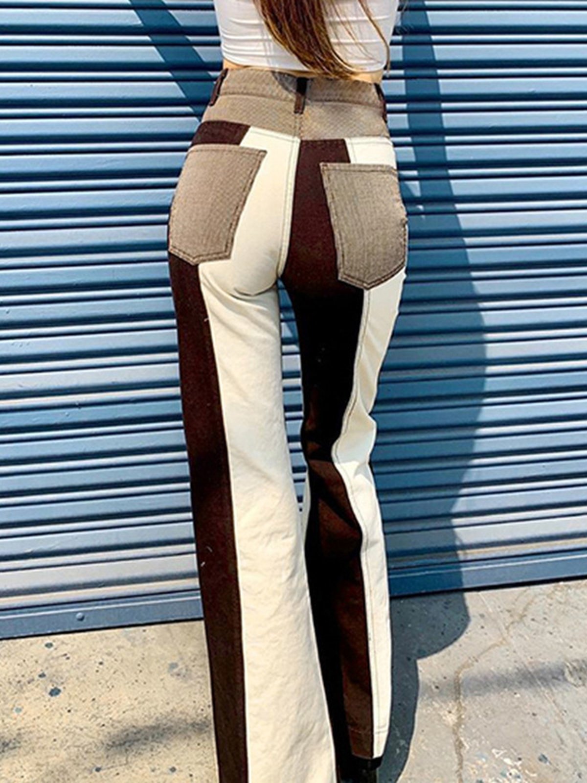 LaPose Fashion - Guida Patchwork Trousers - Bottoms, Clothing, Fall22, New Arrival, Pants, Streetwear, Trousers