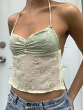 LaPose Fashion - Ilyanna Lace Fairy Top - Clothing, Crop Tops, Fairy Clothes, Floral Tops, Lace Tops, Mesh Clothes, Mesh Tops, Romantic Clothe