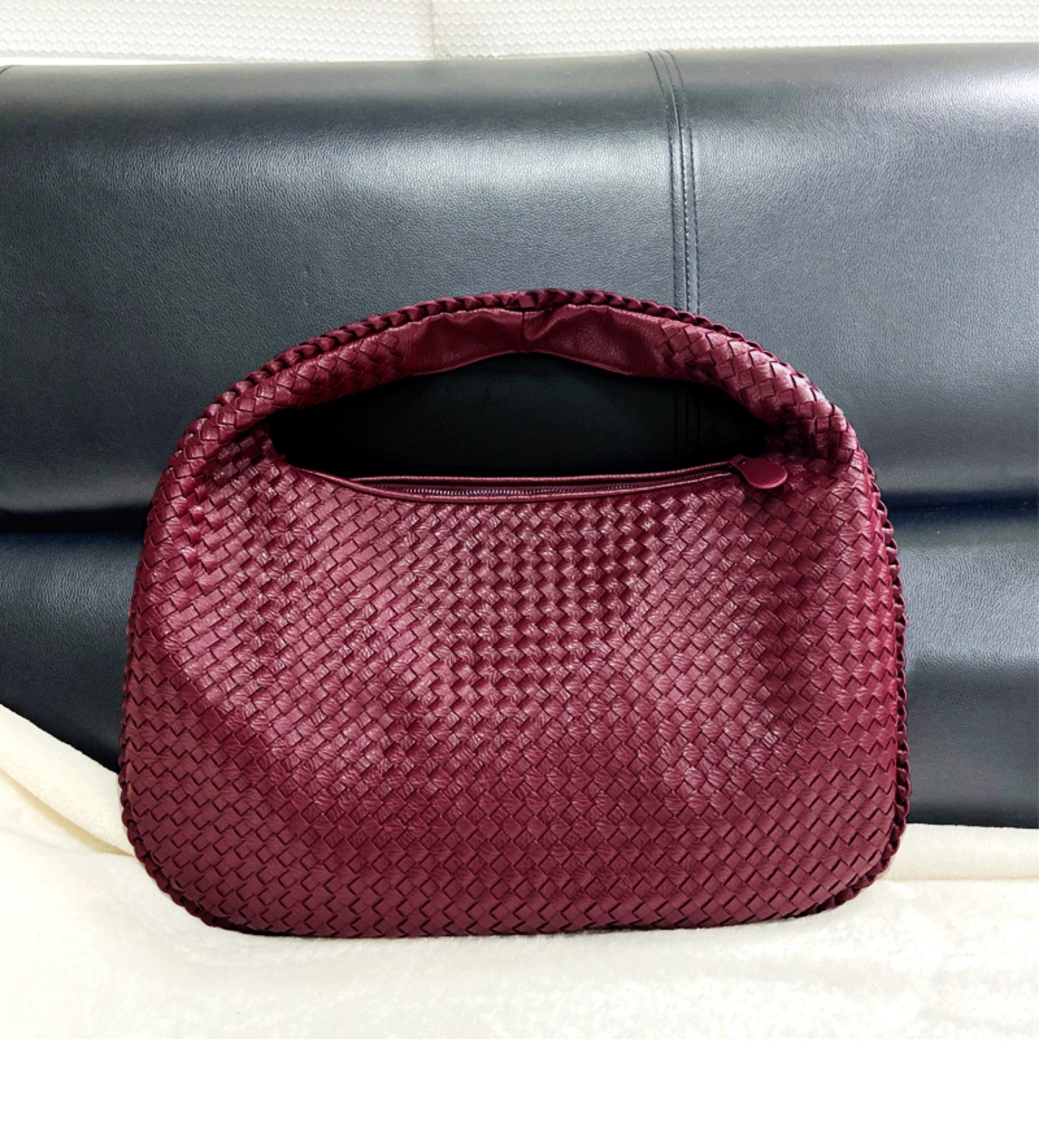 LaPose Fashion - Ines Textured Shoulder Bag - Bags, Handbags, Shoulder Bags, Tote Bags, Winter Edit