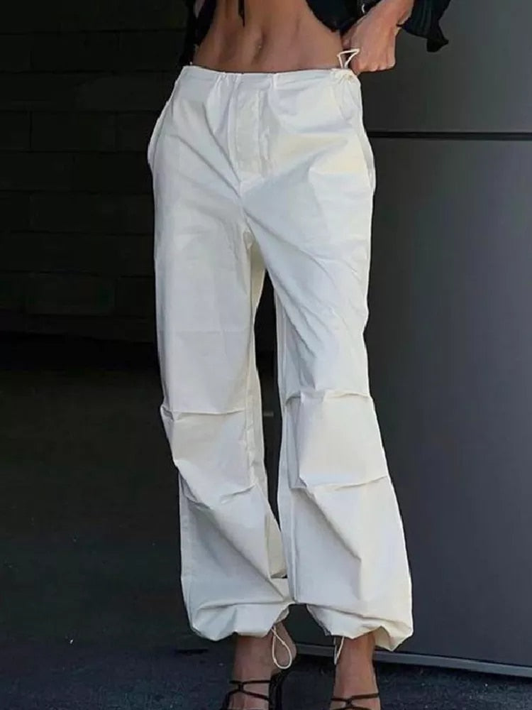 LaPose Fashion - Julia Low Rise Cargo Pants - Autumn Clothes, Baggy Pants, Bottoms, Cargo Pants, Casual Pants, Clean Girl, Clothing, Collab.Jan, F