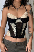 LaPose Fashion - Kayla Corset Top - Corset Tops, Crop Tops, Lace Tops, Romantic Tops, Sexy Tops, Sleeveless Tops, Tops