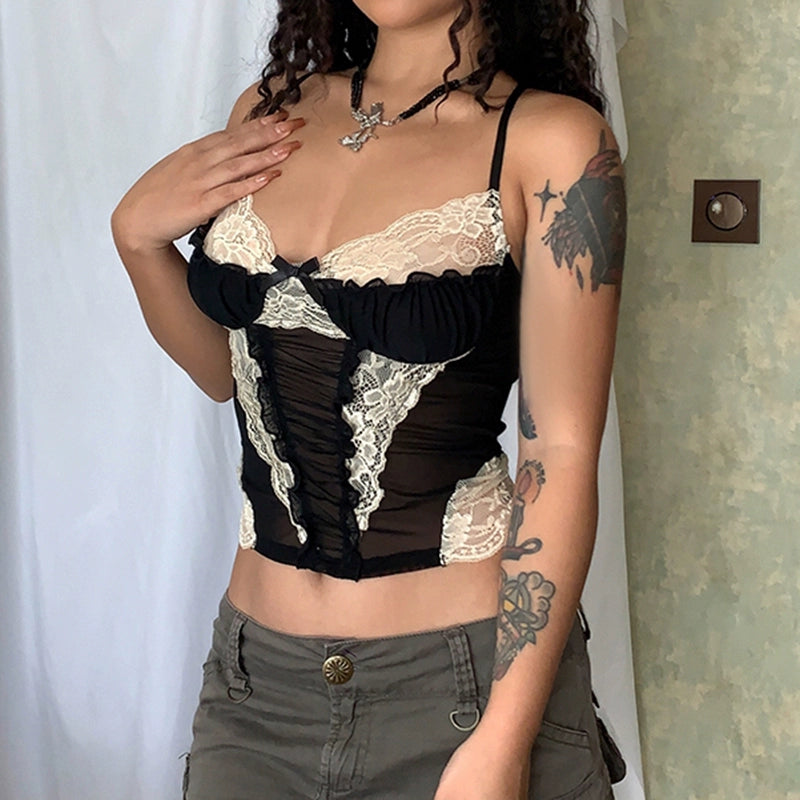 LaPose Fashion - Kayla Corset Top - Corset Tops, Crop Tops, Lace Tops, Romantic Tops, Sexy Tops, Sleeveless Tops, Tops
