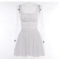 LaPose Fashion - Kristie Lace Mini Dress - A-Line Dresses, Birthday Dresses, Clothing, Daytime Dresses, Dresses, Elegant Dresses, Lace Dresses,