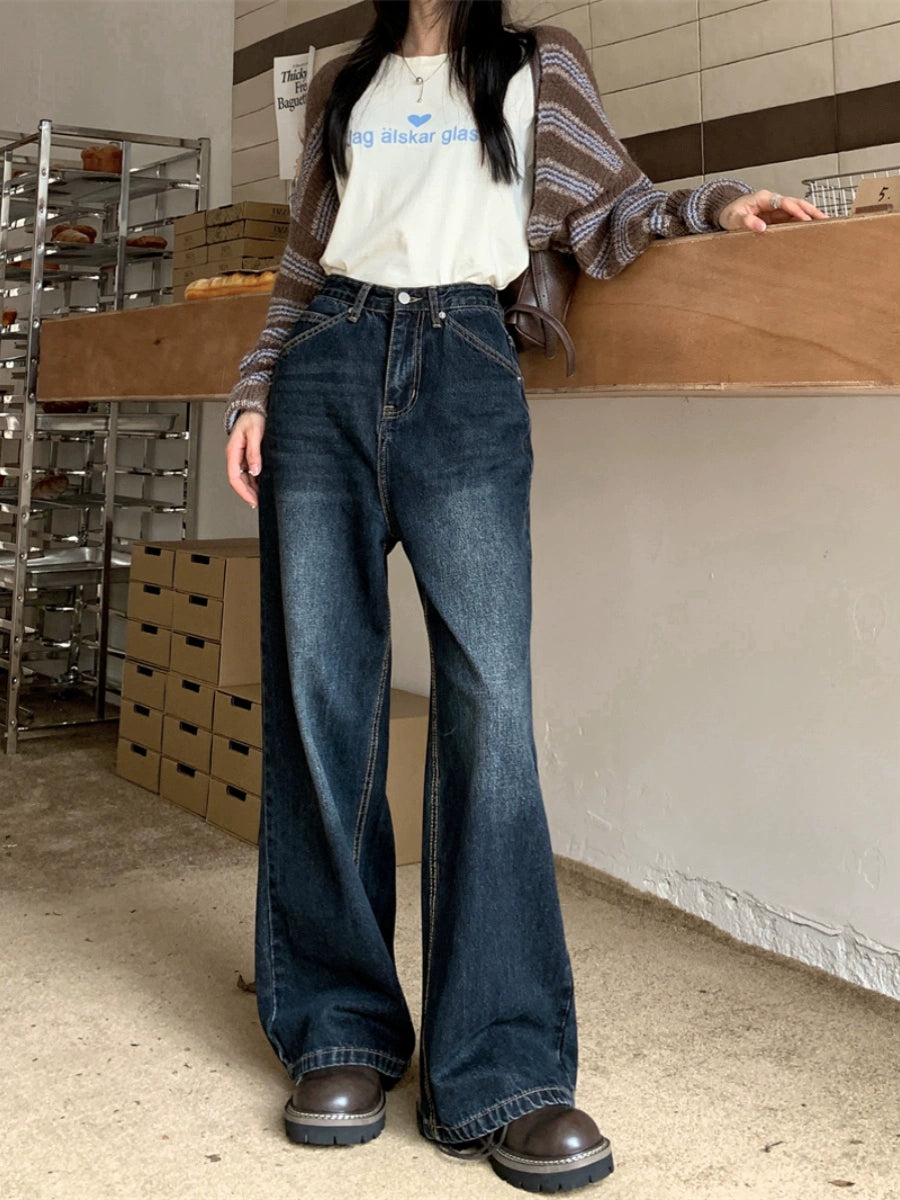 LaPose Fashion - Laniyah Loose Jeans - Denim Pants, Fall-Winter 23, High Waist Pants, Jeans, Loose Jeans, Loose Pants, Pants, Wide Leg Pant