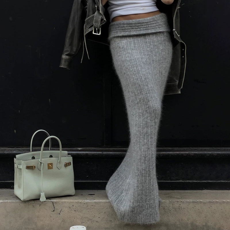 LaPose Fashion - Latoya Knit Maxi Skirt - Knitted Skirts, Long Skirts, Maxi Skirts, Skirts, Winter Edit