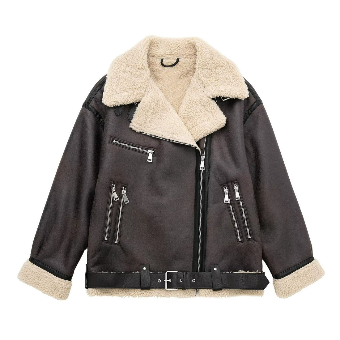 LaPose Fashion - Litzy Oversize Jacket - Bomber Jacket, Coats, Coats & Jackets, Jackets, Leather Jackets, Oversize Jacket, Retro Jackets, Win