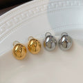 LaPose Fashion - Lola Round Ball Earrings - Accesories, Earrings, Gold Pleated Accesories