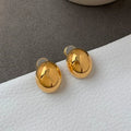 LaPose Fashion - Lola Round Ball Earrings - Accesories, Earrings, Gold Pleated Accesories