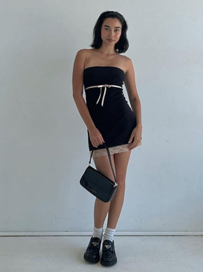 LaPose Fashion - Luella Strapless Mini Dress - Bodycon Dresses, Daytime Dresses, Dresses, Elegant Dresses, Going Out Dresses, Mini Dresses, Romanti