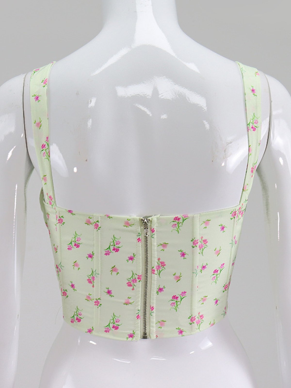 LaPose Fashion - Luna Floral Corset Top - Clothing, Corset Tops, Crop Tops, Influence, Tops