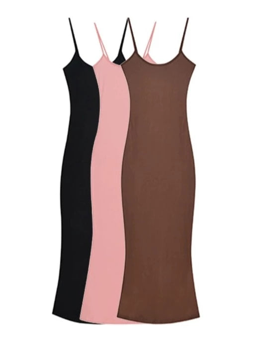 LaPose Fashion - Luz Basic Slip Dress - Autumn Dresses, Basic Dresses, Casual Dresses, Daytime Dresses, Dresses, Fall Clothes, Fall-Winter 2