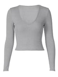 LaPose Fashion - Macey Long Sleeve Top - Base Layers, Basic Tops, Crop Tops, Fall Clothes, Fall-Winter 23, Fall22, Knitted Tops, Long Sleeve 
