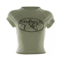 LaPose Fashion - Maiyah Letter Print T-Shirt - Crop Tops, Short Sleeve Tops, T-Shirts, Tops